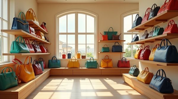 Eine große Auswahl an handtaschen für jeden stile